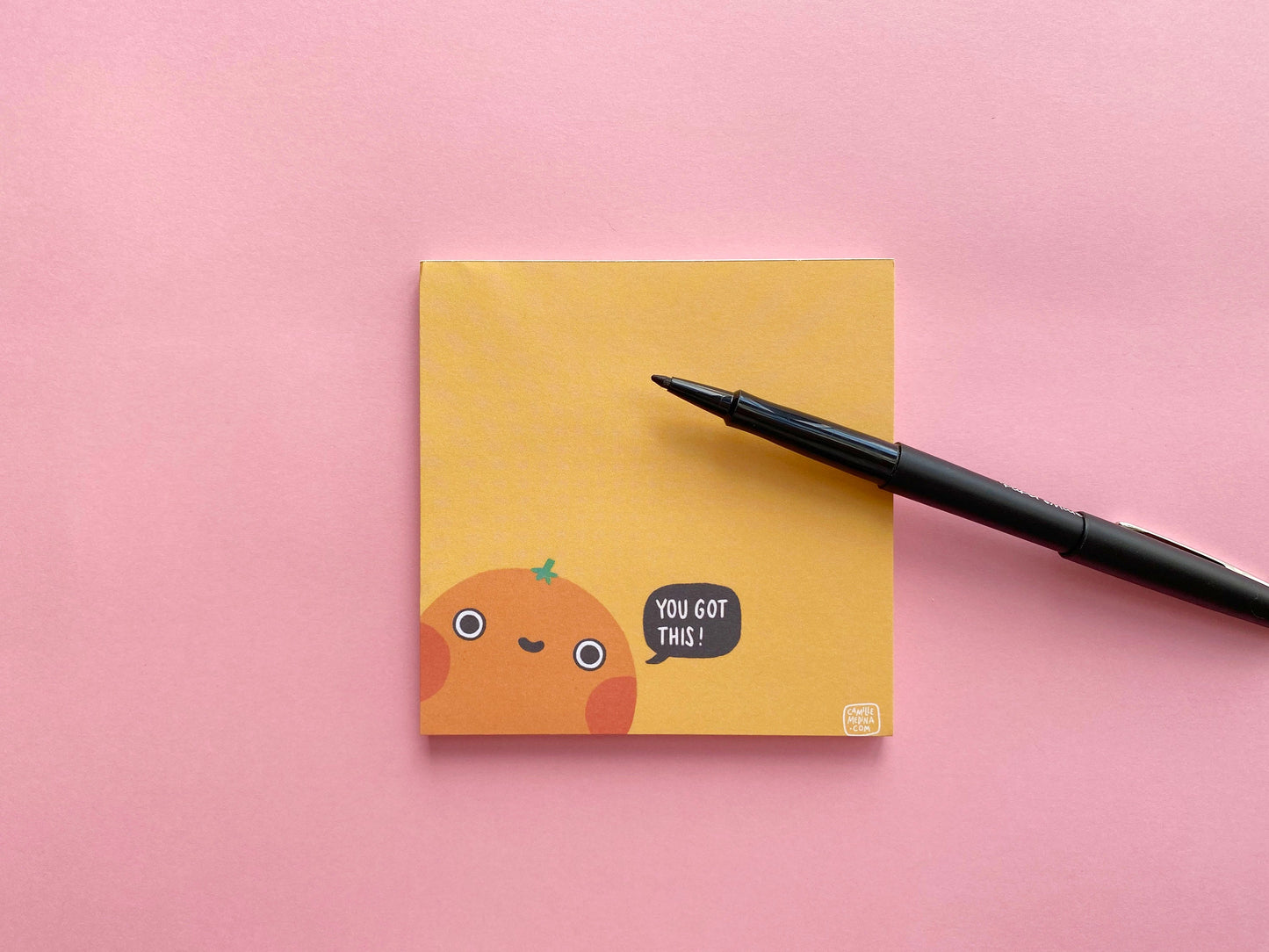 You Got This Orange Square Memo Notepad